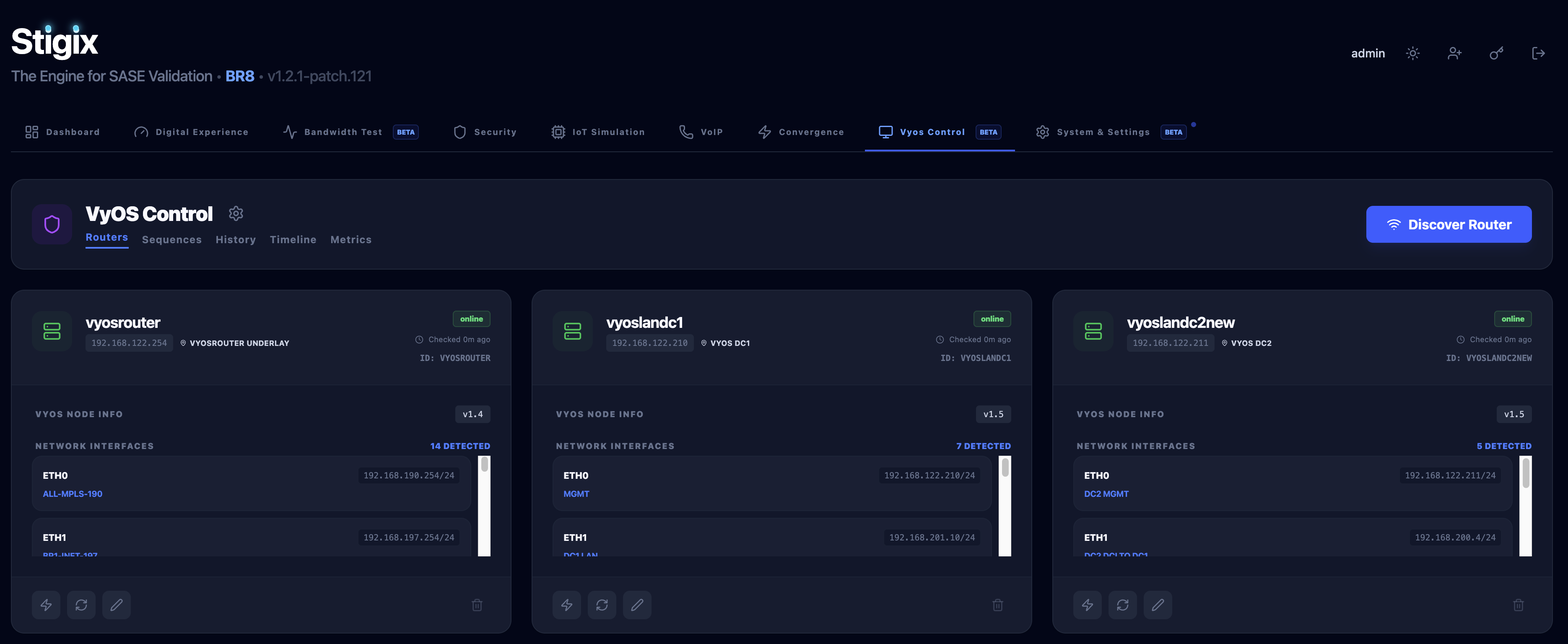 Stigix VyOS control tab